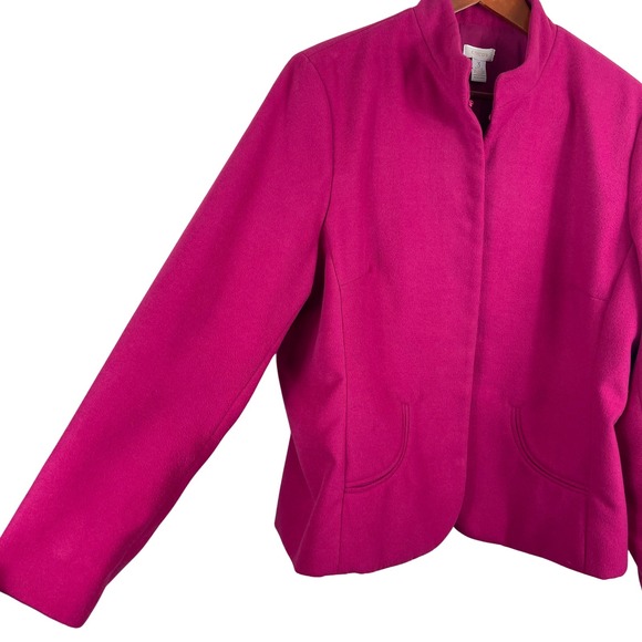 Chico's Pink Hidden Hook Blazer Jacket Womens Academia Old Money Twee Size 3 XL - Picture 6 of 16